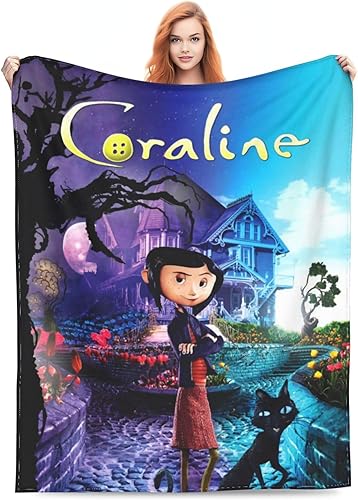 Miniatura 7 de Manta de franela de Halloween con aire acondicionado, suave, ligera y cálida, para sofá, cama, sofá, regalo de viaje (50 x 40 pulgadas, estilo 1)