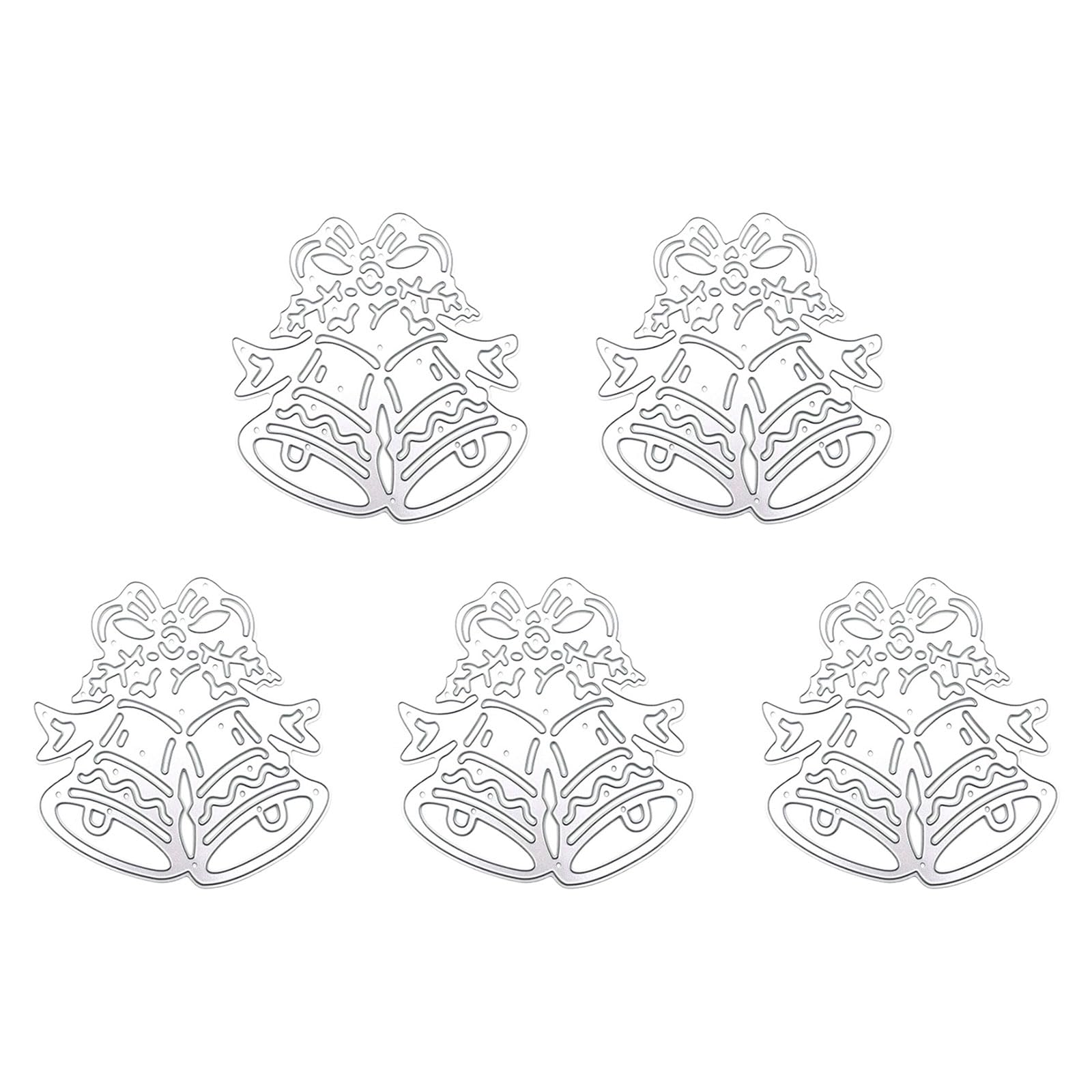 Matrice de découpe de Noël en acier lot de 5 pochoirs scrapbooking