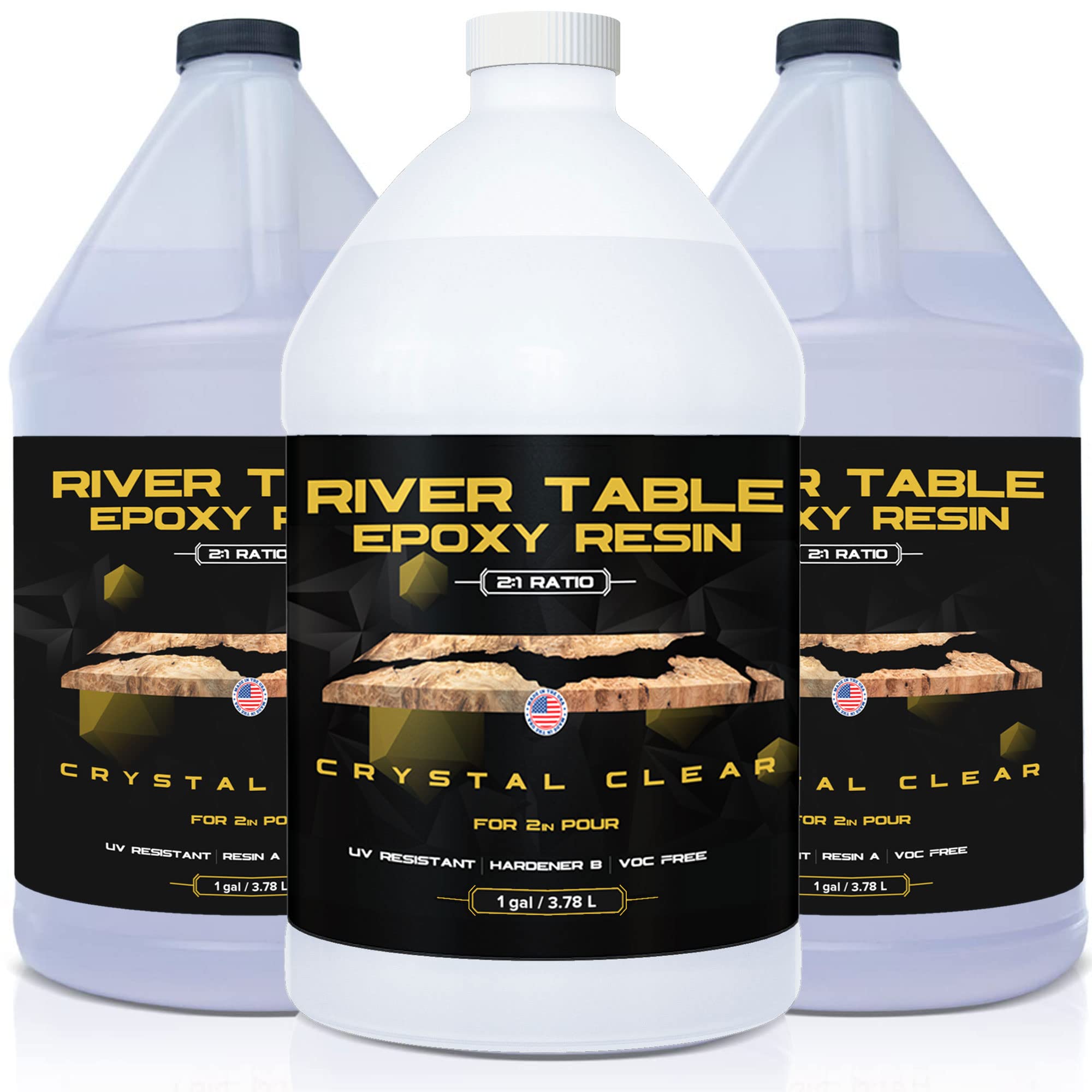 Buy Epoxy Resin for River Table UV Resistant Crystal Clear Epoxy