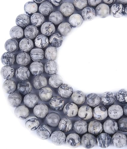 Miniatura 25 de Cuentas de jaspe imperial bicolor, 67 piezas de cuentas de piedra de 0.236 pulgadas (0.236 in), piedras preciosas sueltas, tamaño de agujero