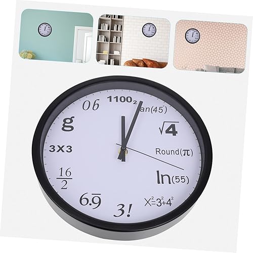 Miniatura 9 de Amosfun 2 unids Función Decorado Reloj Ecuaciones Matemáticas Reloj Cocina Redonda Digital Relojes Digital Pared