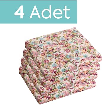 Homedius Sandalye Oturum Minderi  i ekli 40x40x4 Ba c kl   kar labilir K l fl  Su  tici  ok Renkli 4l