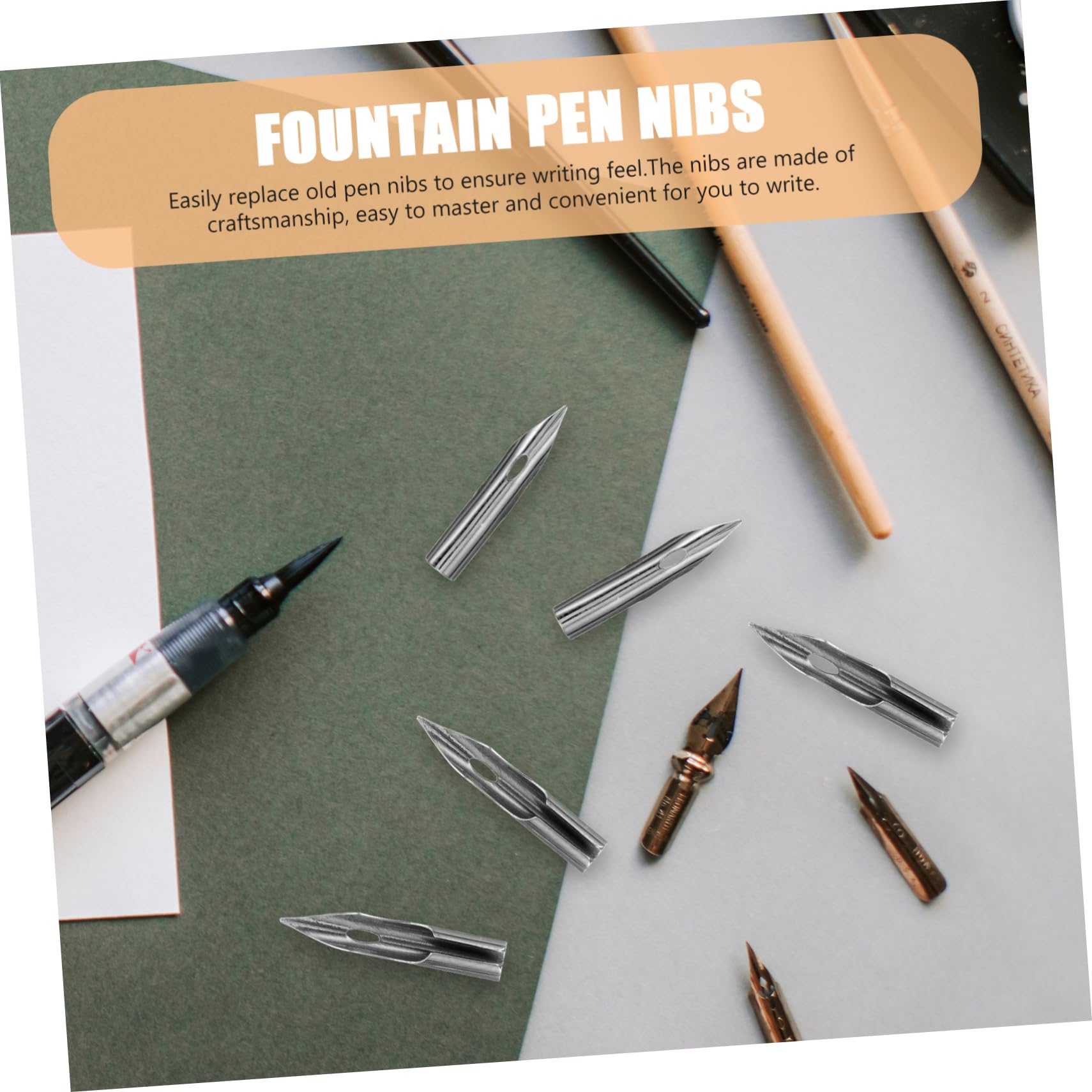 SEWACC 5 Sätze Füllfederhalter Ersatzfedern Kalligraphie Federn Für Dip Pens Praktische Und Langlebige Schreibfedern Für Studenten Und Kalligraphie 30 Stück * 5
