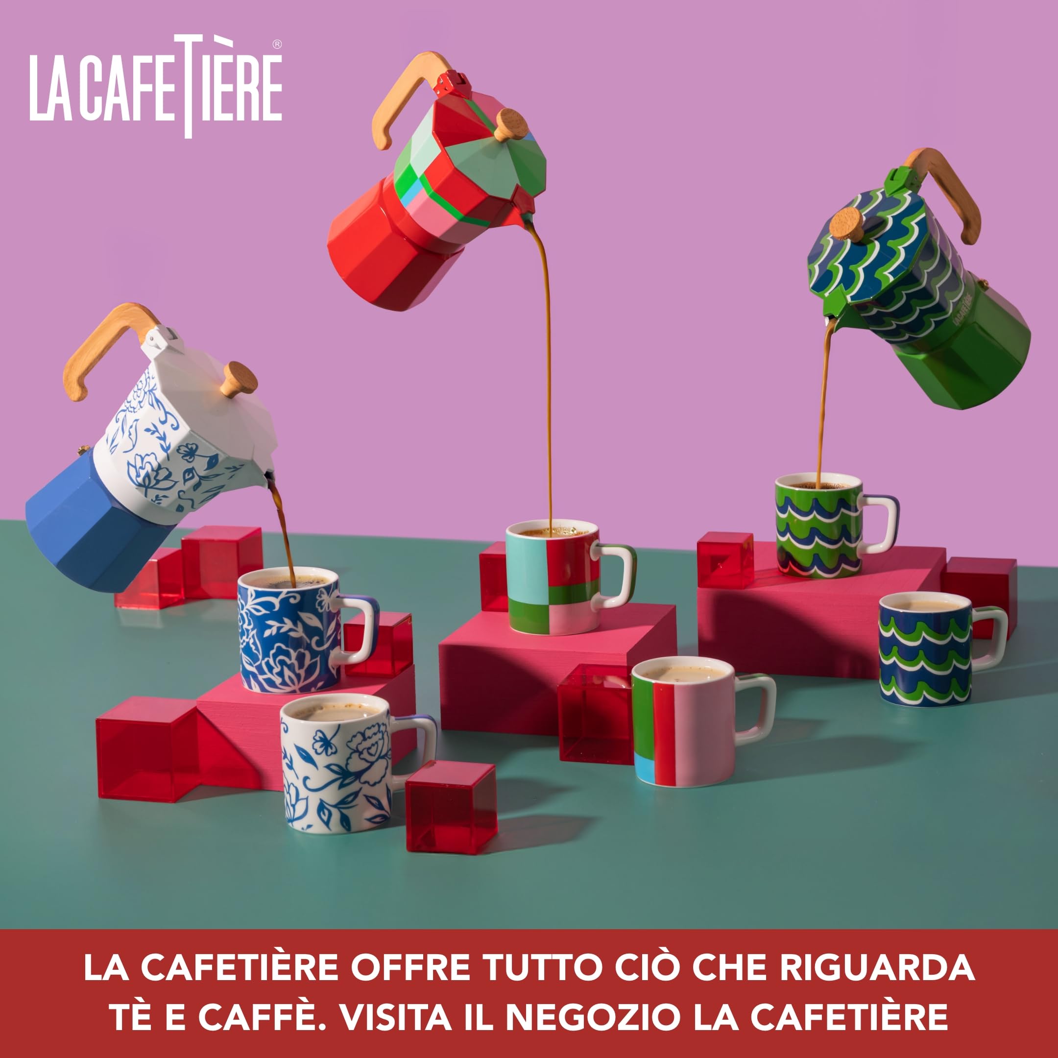 La Cafetière - Tumbler da 650 ml, in vetro trasparente con cannuccia in acciaio inox, riutilizzabile, ideale per bubble tea, frullati, frappè, latte macchiato freddo e bevande fredde