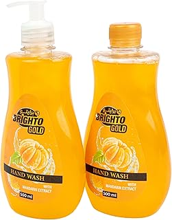 غسول اليدين بالبرتقال الماندرين 500 مل 1+1 من برايتو