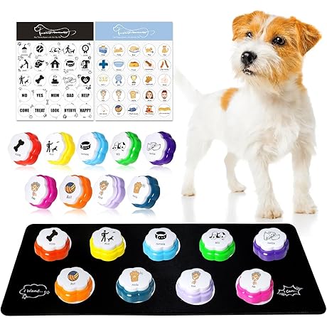 Cat Buttons for Speaking: 9-Pack Recordable Pet Communication Training Device
