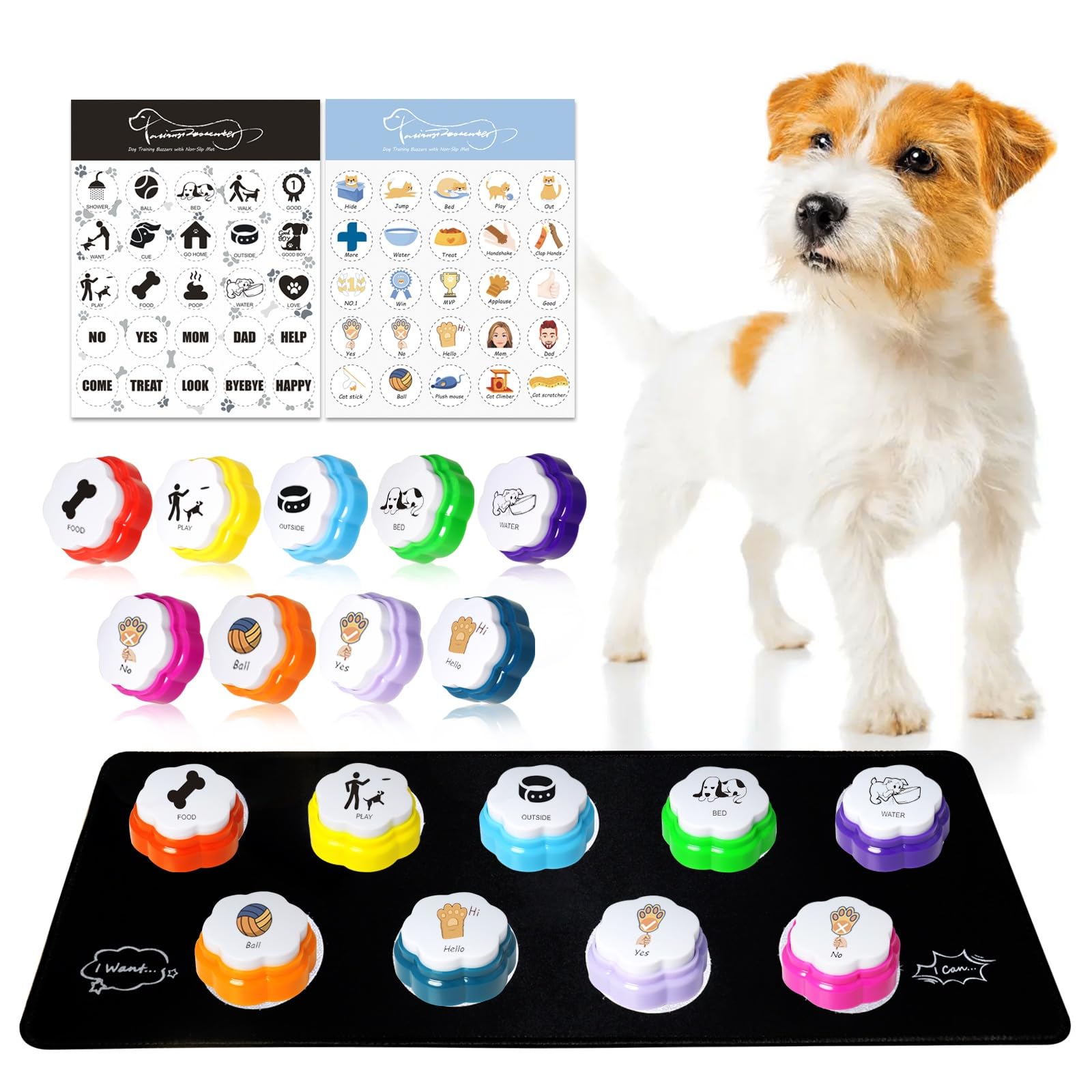ANLIKY 9pcs Recordable Talking Buttons Set