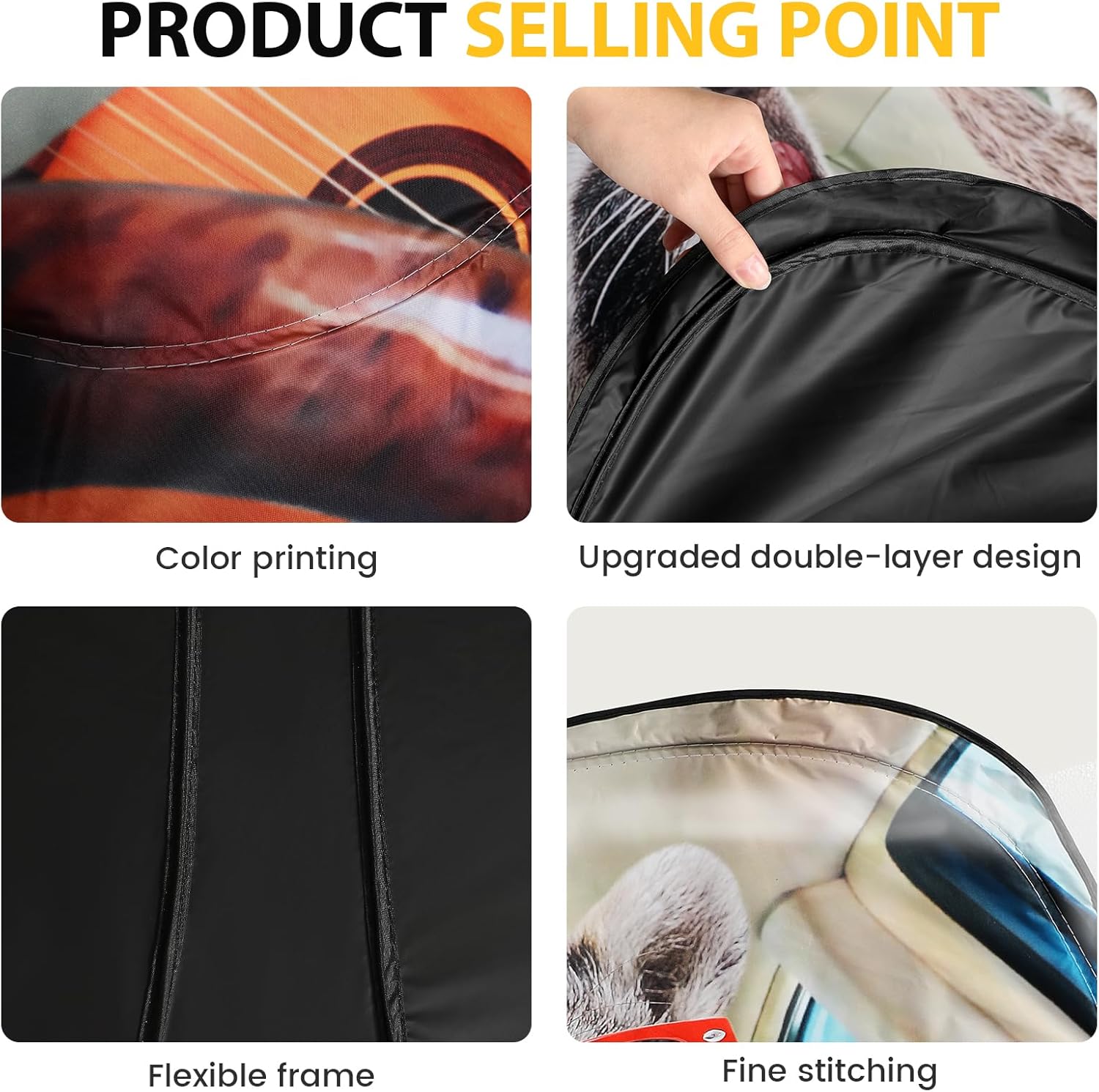 Car Windshield Sun Shade - Foldable Car Sun Shade Windshield for Front Window, Reflector Sunshade Offers Ultimate Protection for Cars Interior (55.2 x 31.5 in)