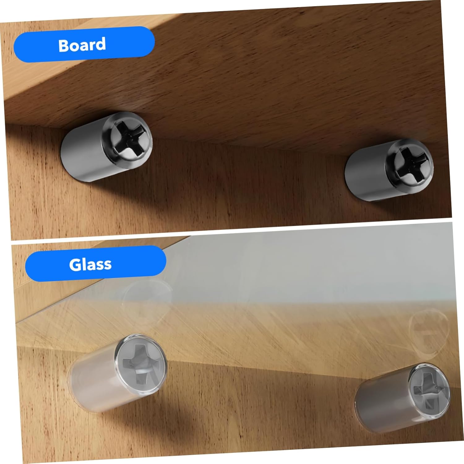 120pcs Self-Tapping Screw Pins Iron Shelf Holder Pegs for Glass Wood Easy Install Shelf Support Blocks