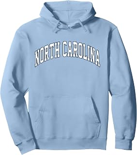 Retro North Carolina Souvenir Classic Blue North Carolina NC Pullover Hoodie
