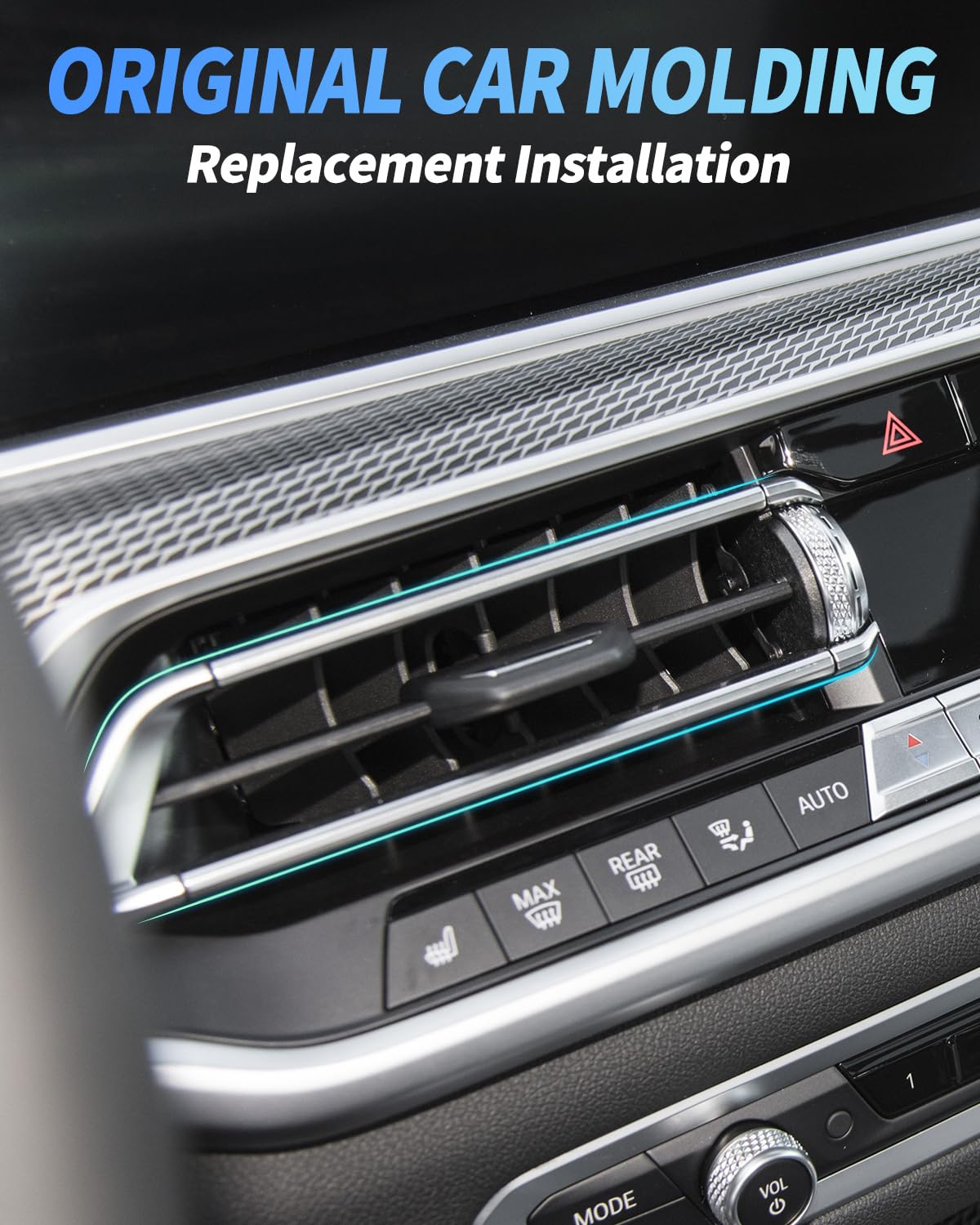Kit di riparazione per uscita aria condizionata/aria condizionata per BMW G05 G06 G07, clip scorrevole AC per griglia di uscita aria condizionata per BMW X5 X6 X7 (Sinistra)