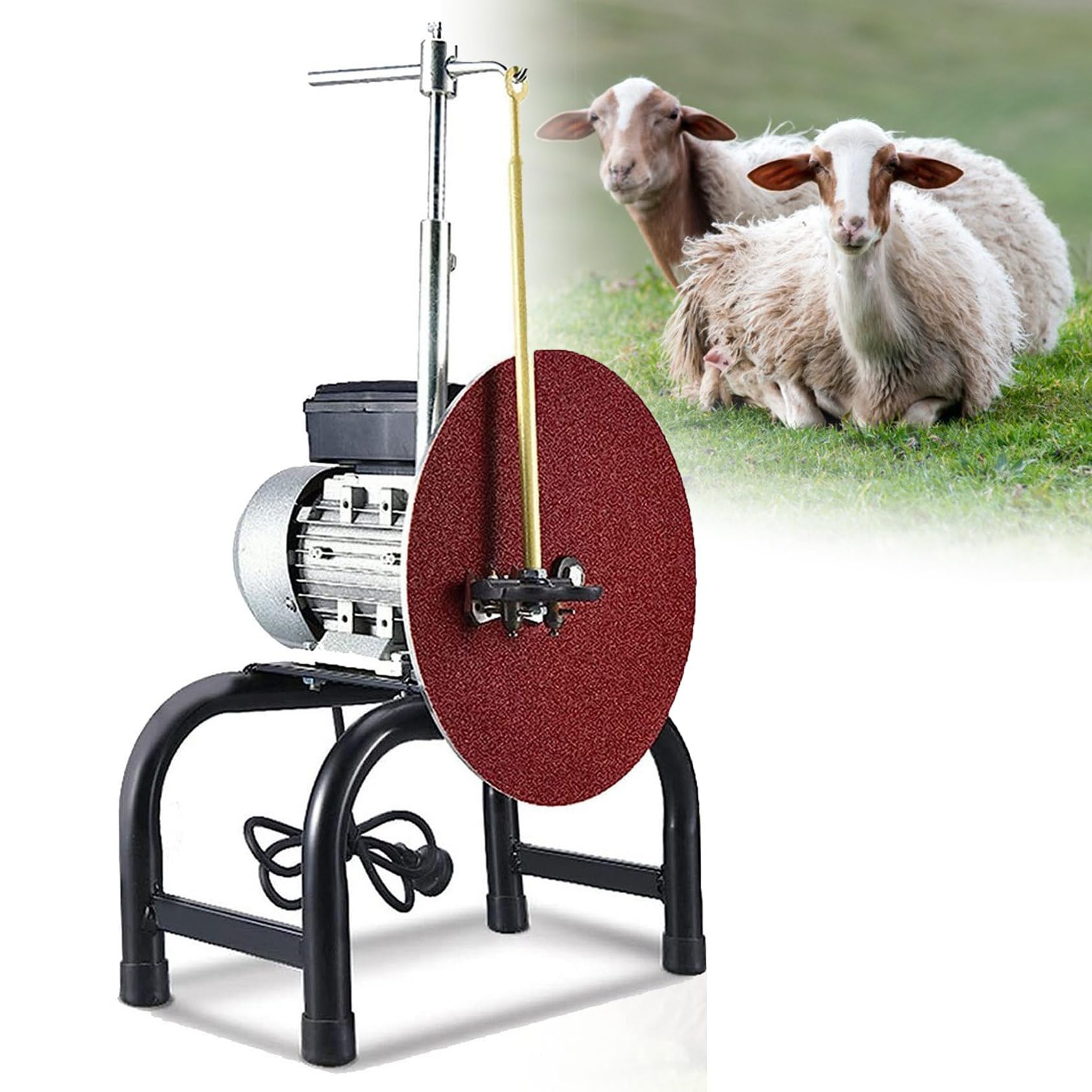 XNZJHPP Electric Sheep and Goat Shears with Grinding Disc and Sandpaper for Animals Grooming,Electric Knife Grinder