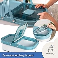 Vista 7 de Chef's Path Contenedor plegable de almacenamiento de alimentos de 20 a 50 libras, hermético, ideal para arroz