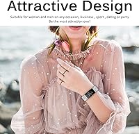 Vista 7 de Miimall Compatible con Fitbit Inspire Band, Inspire 2 Bling Band, Inspire HR Band con correa de repuesto de metal de cristal de diamante para Fitbit