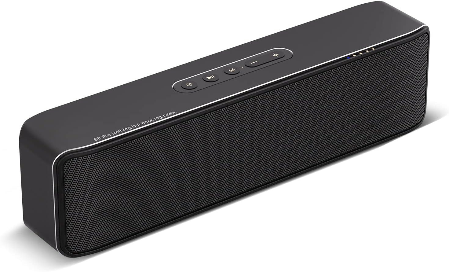 Enceinte Bluetooth Portable étanche IPX7 Avec Lumière LED - Bleu Foncé, Idéale Pour Extérieur, Fêtes, Voyages - 9