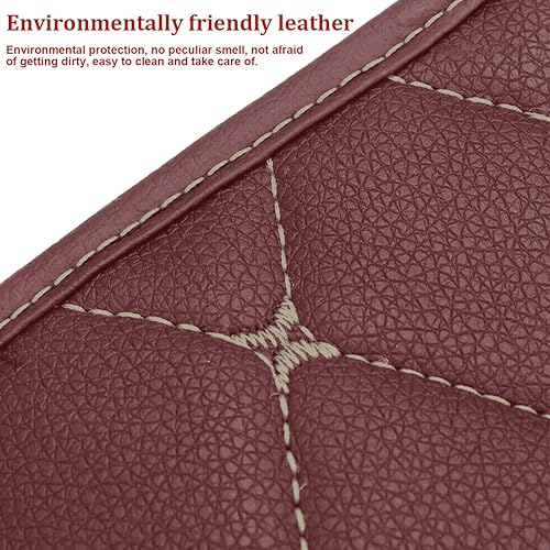 Miniatura 152 de Cojín de cuero para consola central de automóvil, 11.4 x 7.4 pulgadas, impermeable, funda para reposabrazos, accesorios de protección