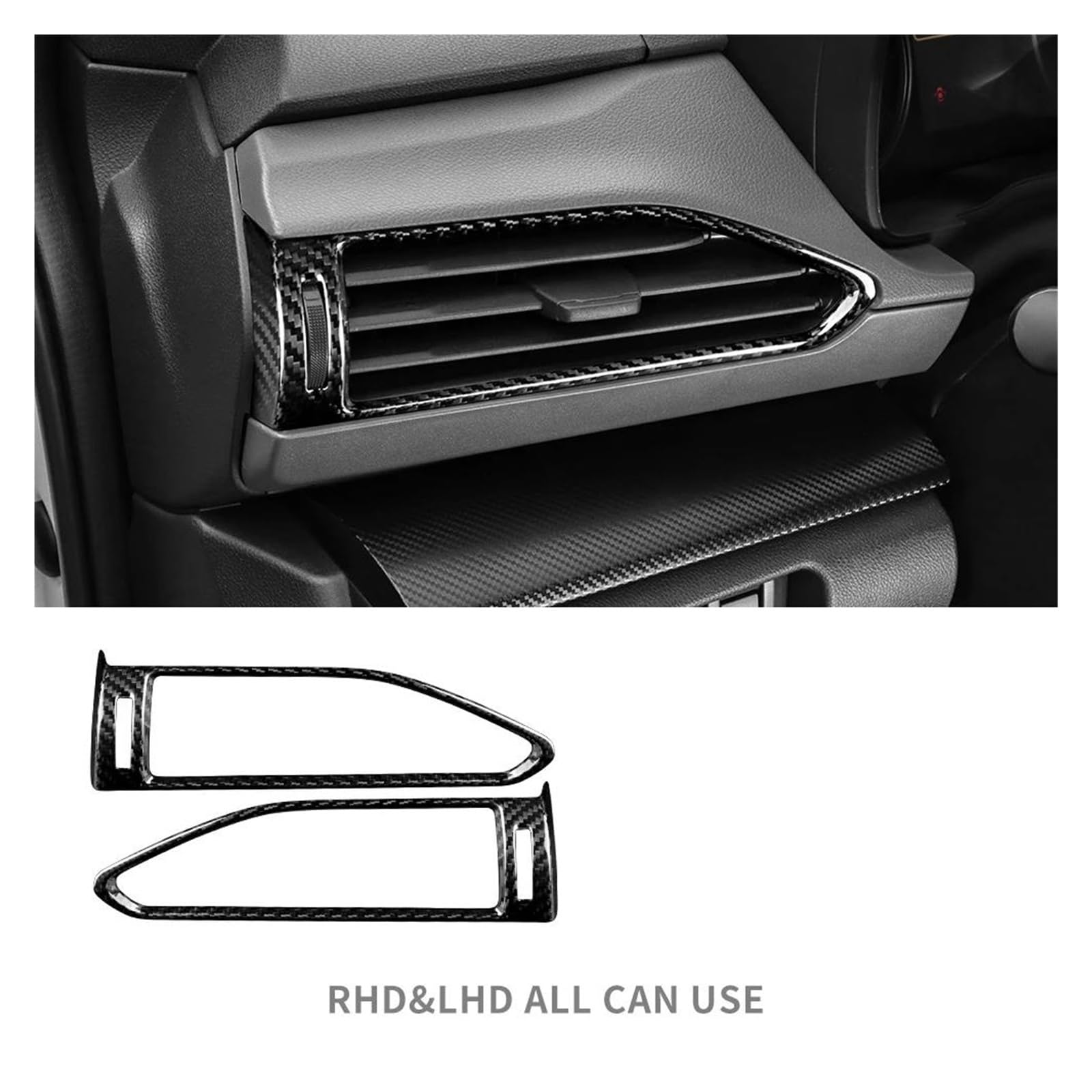 Protector de consola central de coche Para Crosstrek 2024 Para Impreza 2024 Control central de aire lateral para ventilación de automóvil Adhesivo RHD LHD Accesorios