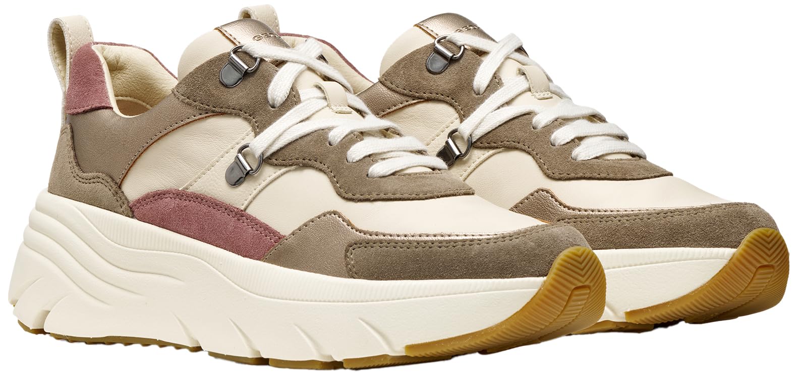 Geox Woman D DIAMANTA E Zapatillas Deportivas Dove Grey/Sand 41_EU