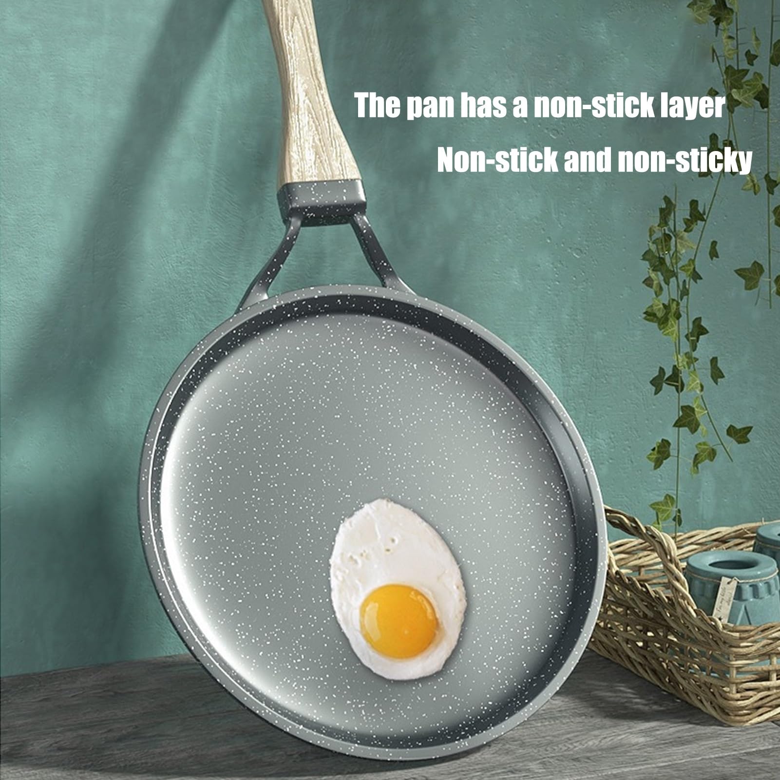 Antihaft-Pfanne Aus Medizinischem Stein, Haushalts-Kochpfanne, Leichte Bratpfanne, Universal-Frühstückspfanne For Herdplatten, Antihaft-Pfanne, Kochpfanne, Bratpfanne, Steak-Bratpfanne(White,28cm)