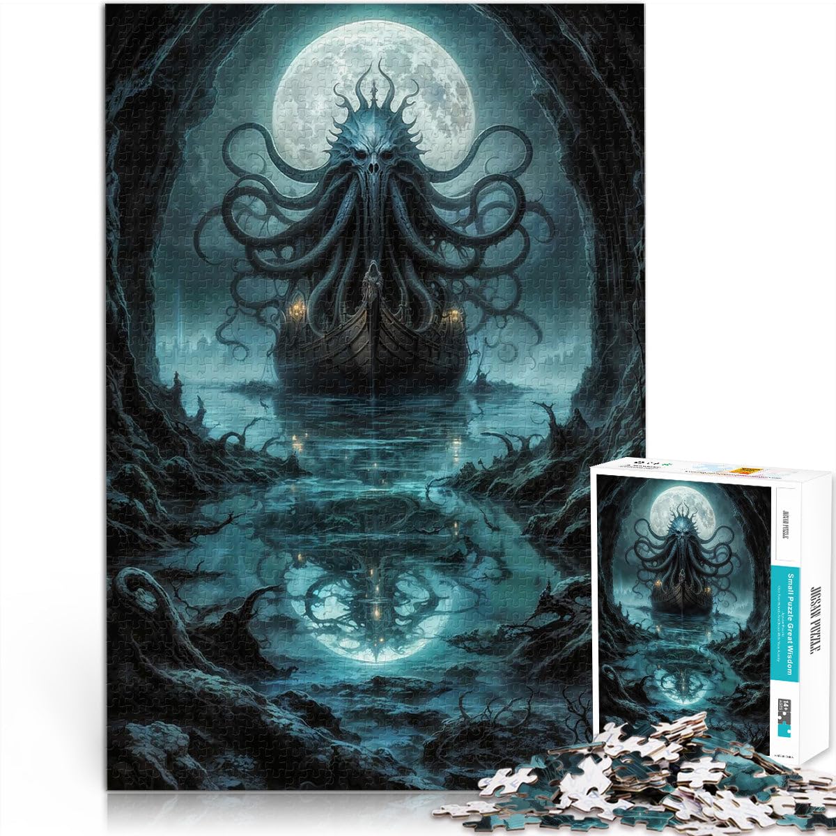 1000 Piece Puzzle For teenagers Hell Ship learning educational toys 26x38cm Enhance love between couples for for Age 14