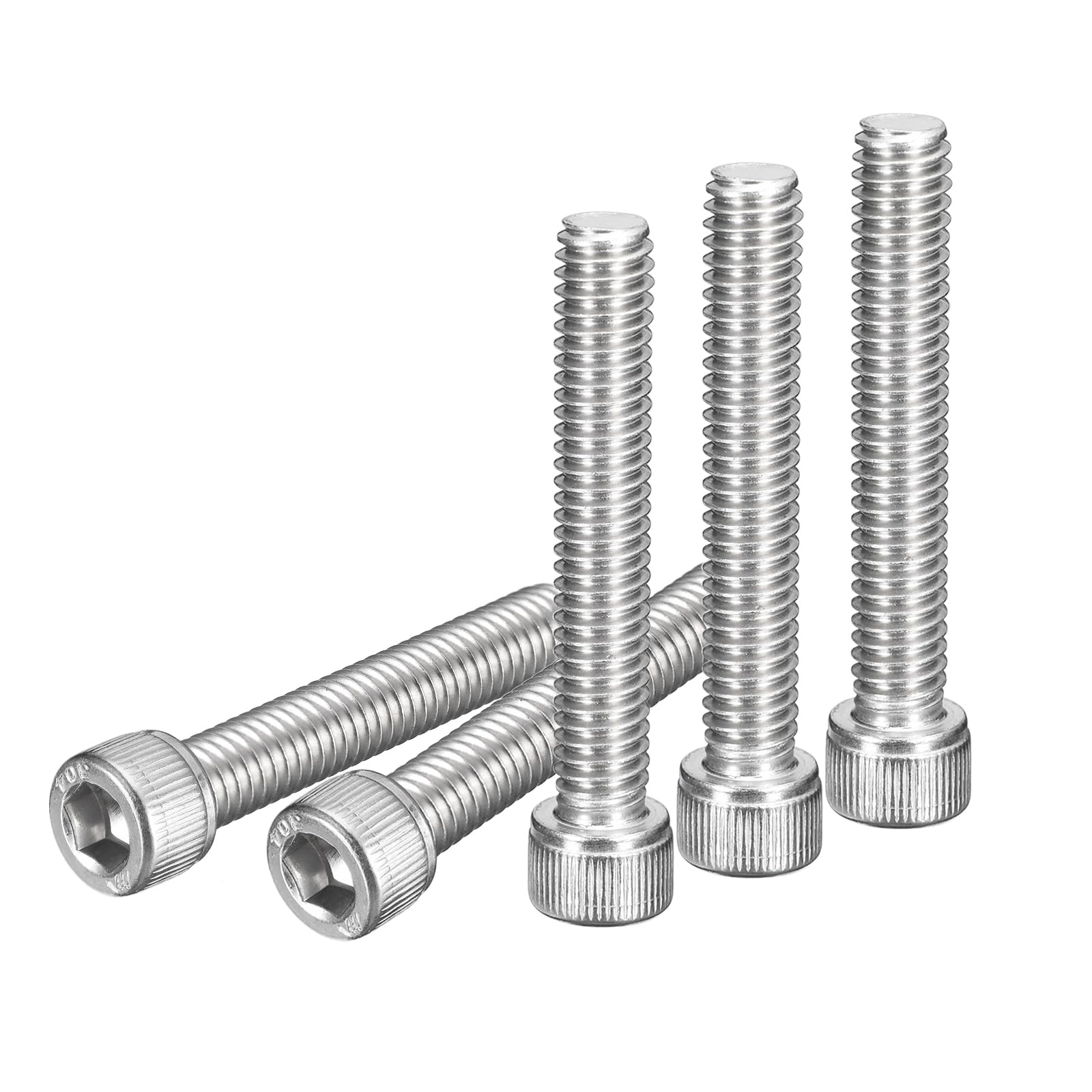 DTGN 5/16-18x2" Socket Head Cap Screws Bolts, 20Pcs 304 Stainless Steel 18-8, Machine Hex Socket Screw, Hex Drive