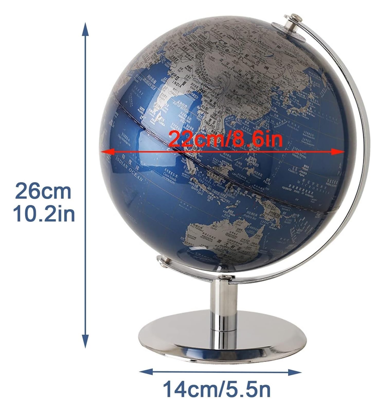 Globus, Edukacja dzieci z geografii dla miękkich dekoracji w salonie domu
