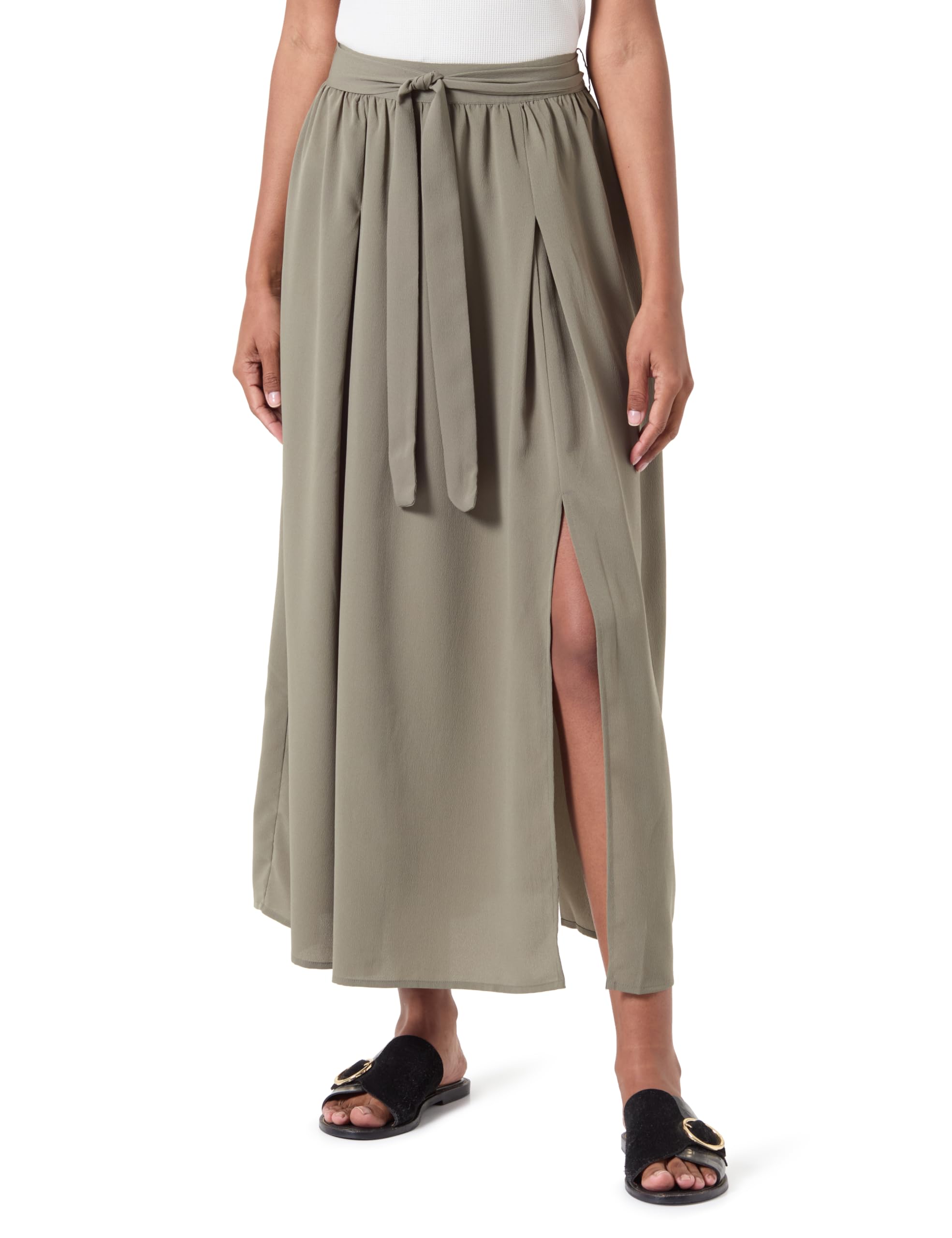 Vila Women's Vimathilde Hw Ankle Belt Skirt/Ka Skirt