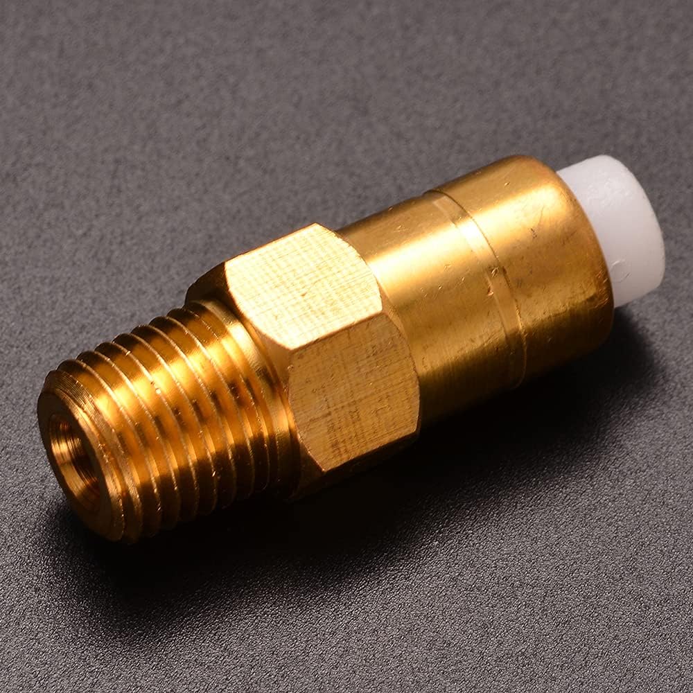 2 Pieces Thermal Release Valve for Pressure Washer Pump, 1/4 Inch Brass Pressure Washers Replacement Thermal Release Valve