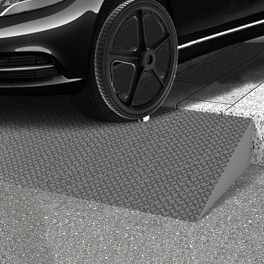 Rampa para silla de ruedas, rampa de umbral de puerta duradera para un fácil acceso, rampa de bordillo para caminantes y scooters, ideal para puertas y aceras