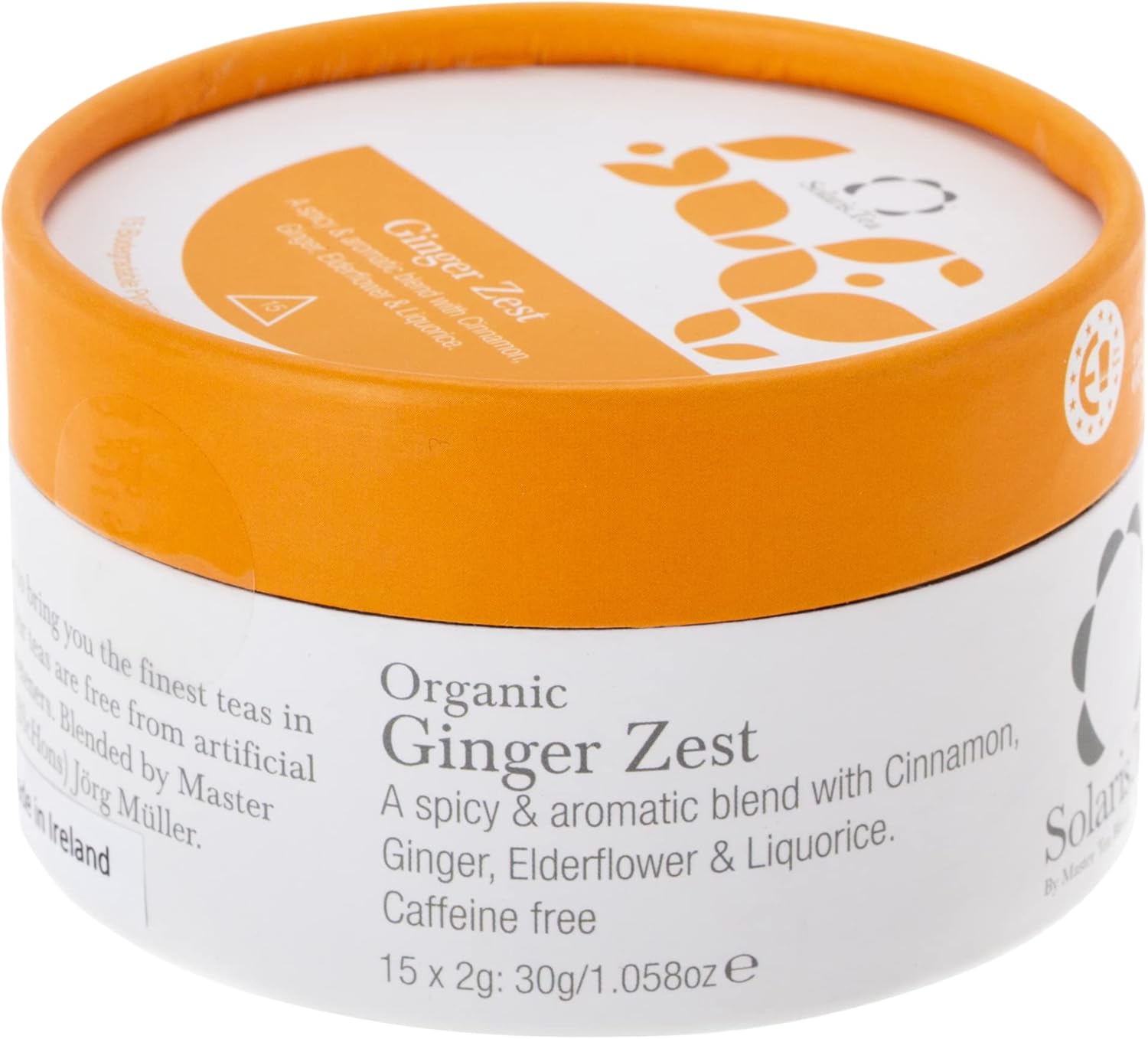 Solaris Tea Ginger Zest, 15 Organic Whole Leaf Biodegradable Pyramid Teabags Buy Online at Best