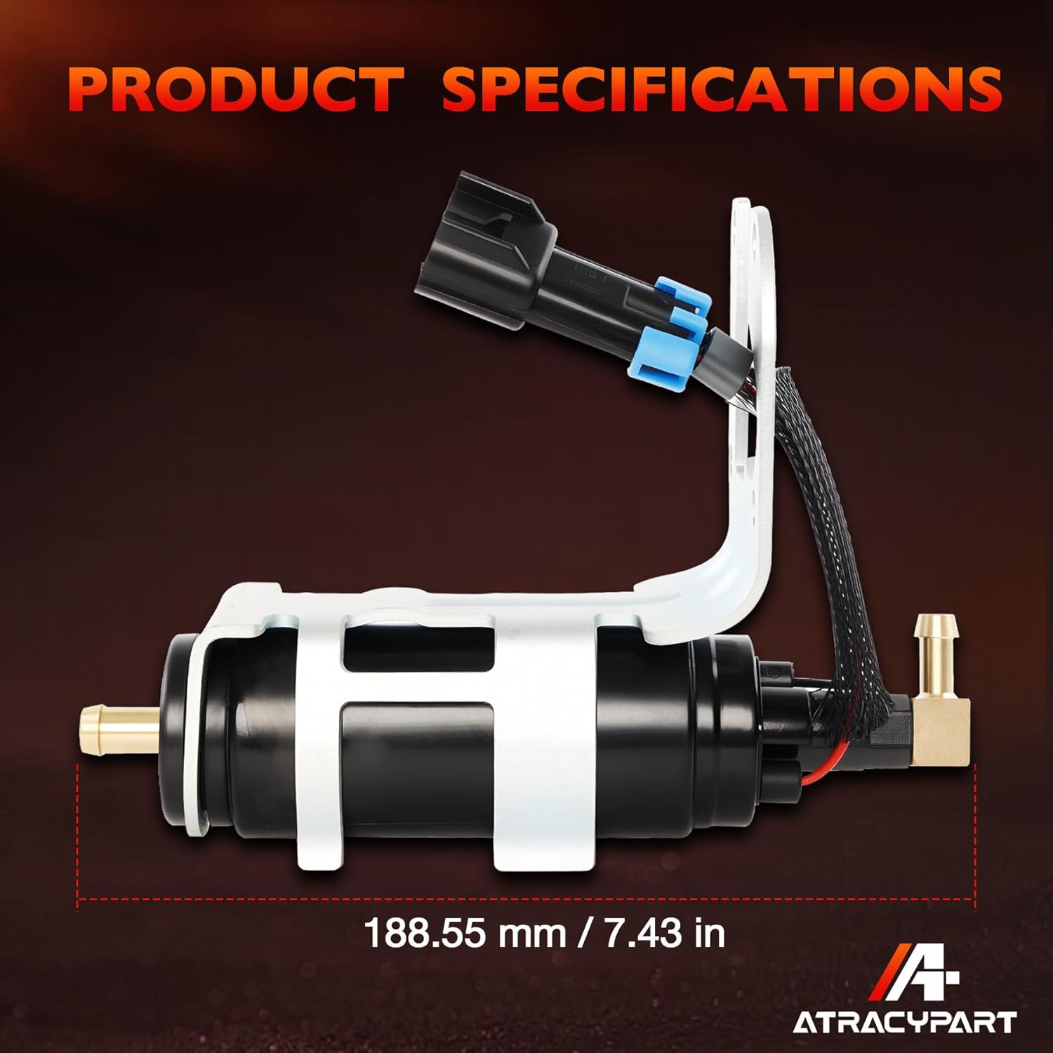 Fuel Pump Compatible with Mercury & Mariner Outboard EFI/DFI - Low Pressure, 110-225HP, Fits Optimax 2.5XS, 200XS, 250XS, OEM 8558432, 8M0047624