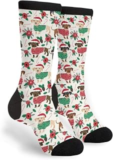 934 Novelty Work Socks Cute Dachshunds Office Socks Anti Bliste Walking Socks Unisex For Outdoor Baseball Women 40Cm