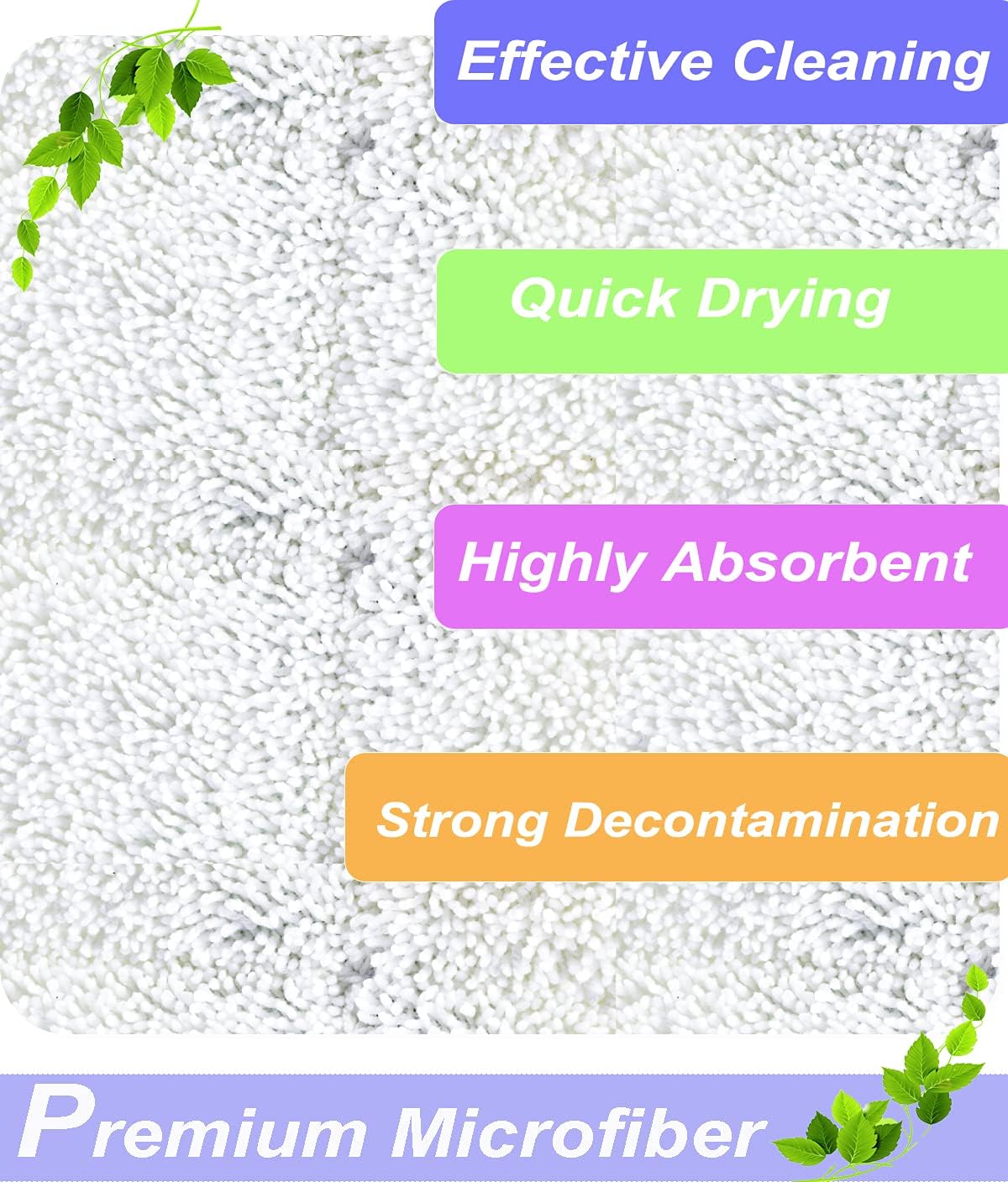 LeFix 6 Pack Washable Steam Mop Pads Replacement + 6 Fragrance Discs Compatible with Bissell Powerfresh 1940 1440 1544 1806 2075 Series, Model 19402 19404 19408 19409 1940a 1940f 1940q 1940t 1940w