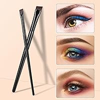 Vista 4 de Etercycle 5-Piece Set Eyeliner Brushes for Precision Makeup Application - Fine Angled & Ultra Thin Slanted Flat Angle for Professional Beauty