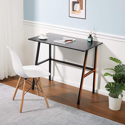 Miniatura 8 de Alecono X002EYTOCB - Escritorio pequeño para computadora de 35 pulgadas, escritorio para niños para espacios pequeños, estación de trabajo simple en