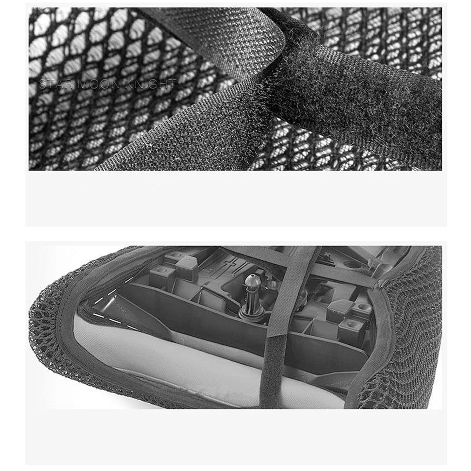 Coussin De Selle Moto En Maille Nid D'Abeille 3D Pour Royal Enfield Himalayan 450 2024 - Housse Rafraîchissante - 6