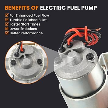 97 GPH Electric Fuel Pump With Regulator Replaces # 12-801-1