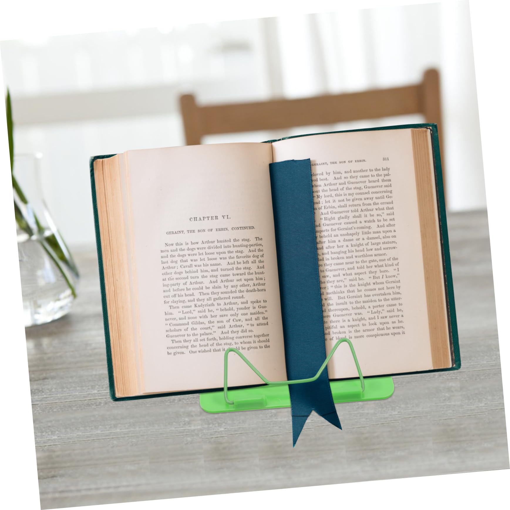 ERINGOGO Book Reading Rack Multi-Purpose Reading Stand 2pcs Book Stands Smooth Round Surface