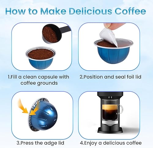 Miniatura 3 de Sello de tapa de papel de aluminio reutilizable para cápsulas Nespresso, adhesivo de sellado de cápsulas reutilizables Nespresso con abridor de