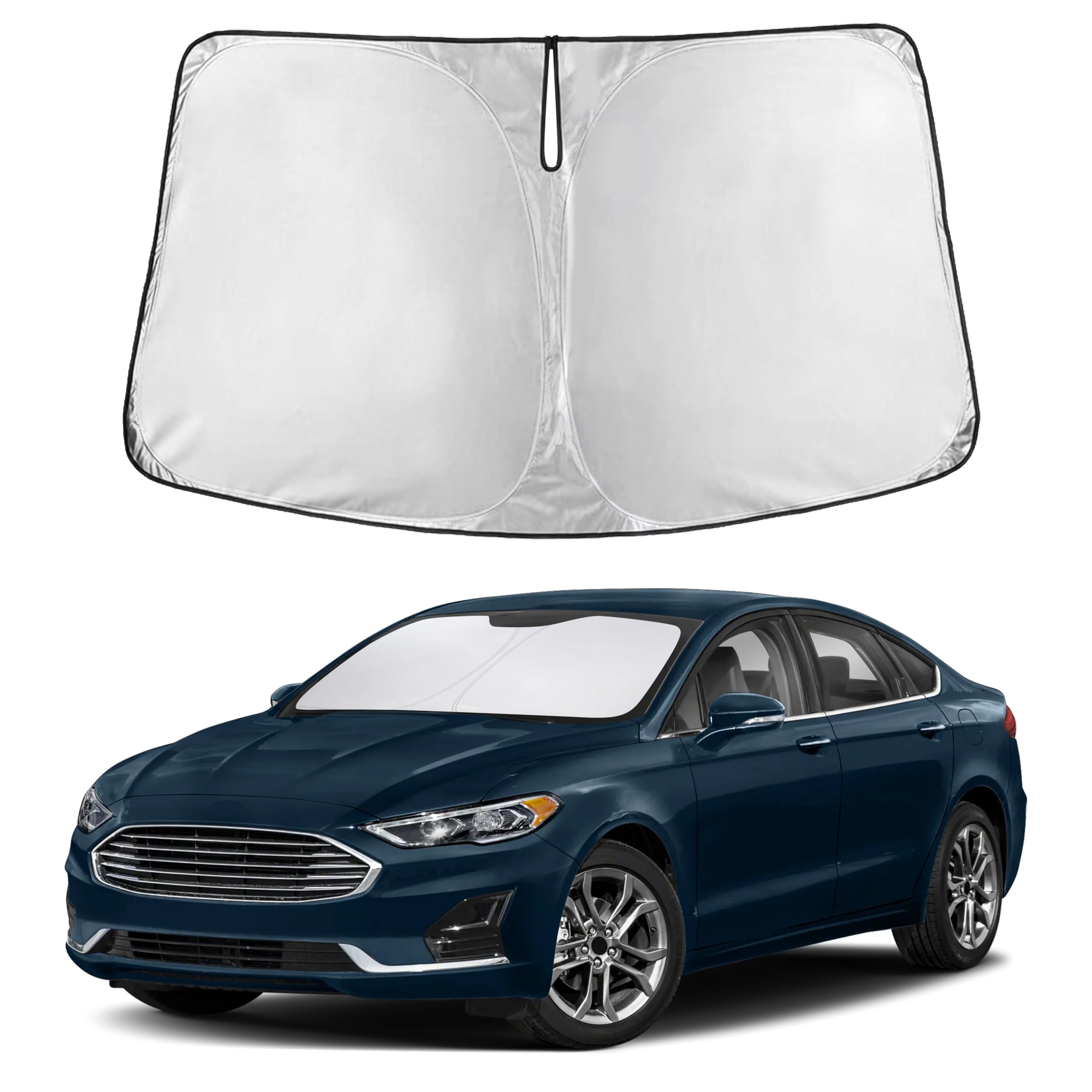 Autovir Windshields Sun Shade Fit for 2013-2019 2020 2021 Ford Fusion