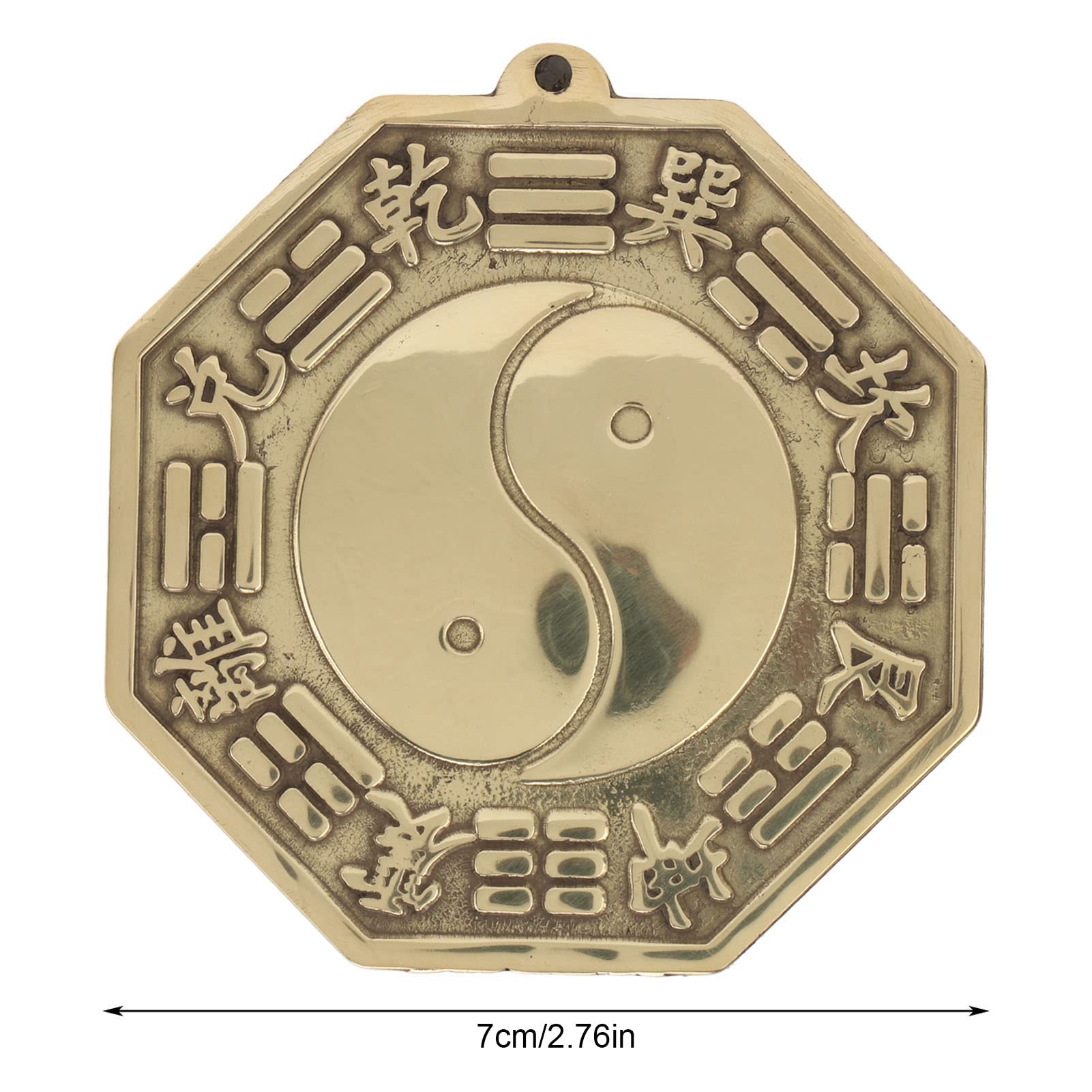 SIXRUN Specchio Bagua in Ottone, Specchio Feng Shui, Protezione da Appendere All'aperto