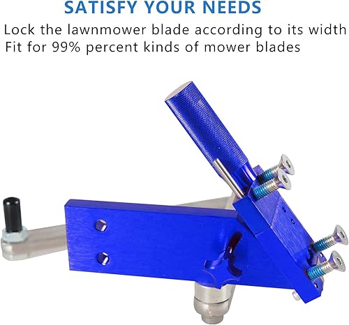 Miniatura 5 de Afilador de cuchillas de cortacésped ajustable de 15 a 45 - Kit de herramientas de soporte de equilibrador ergonómico para el hogar y el comercio