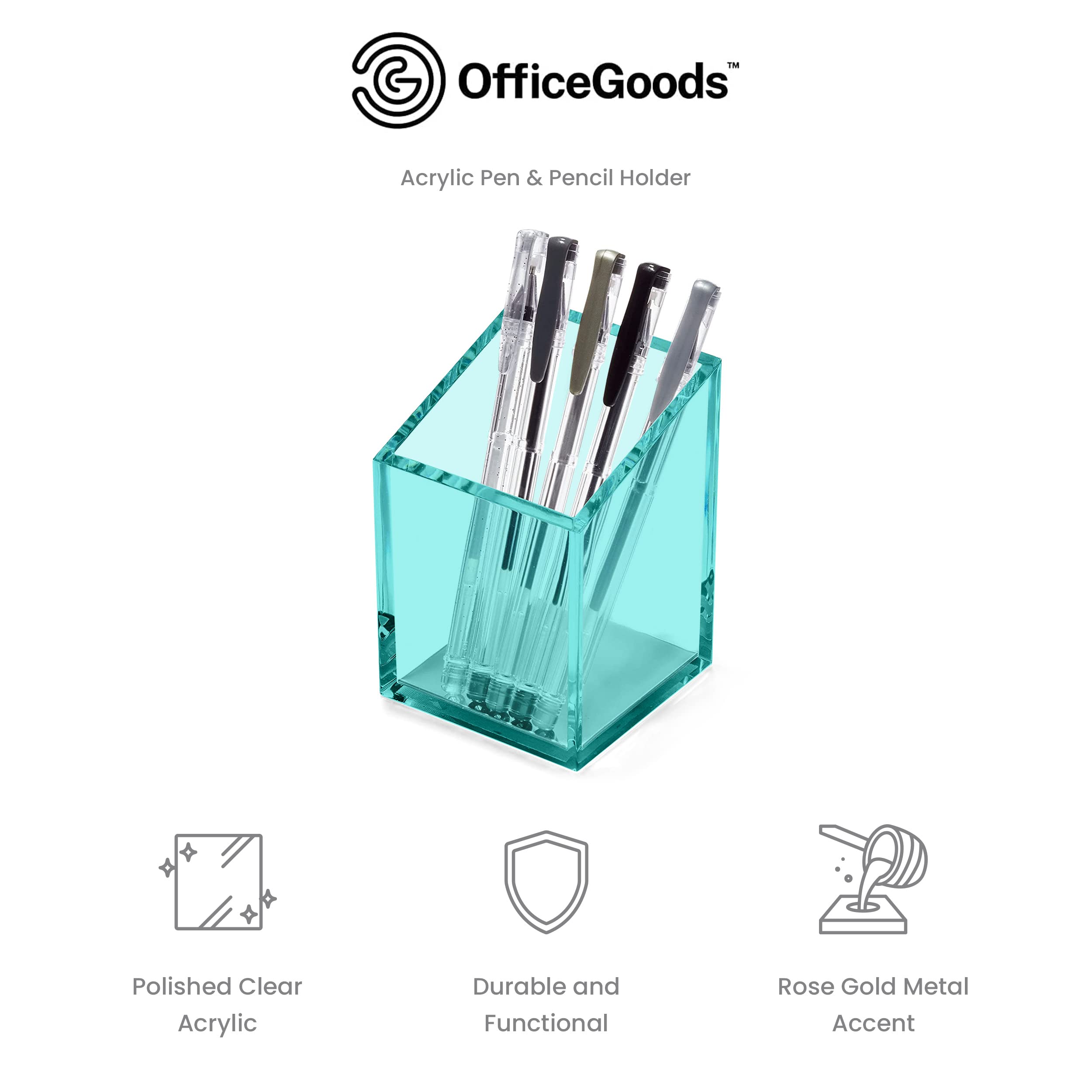Acrylic Pen & Pencil Holder - Organize Your Desk! -3