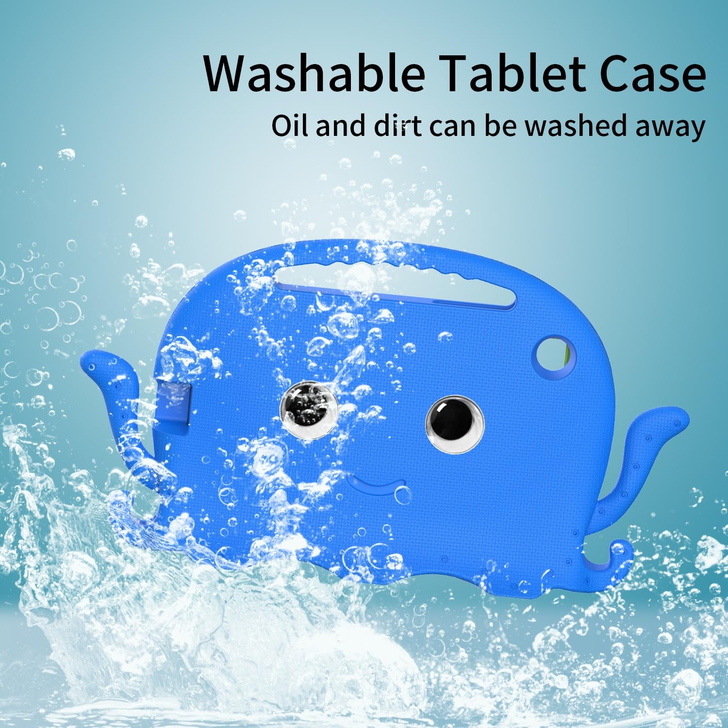 Housse de protection pour tablette Étui compatible avec Samsung Galaxy Tab A7 10,4 pouces T500/T505 (2020), coque légère et résistante aux chocs Compatible with enfants, coins antidérapants et bandoul