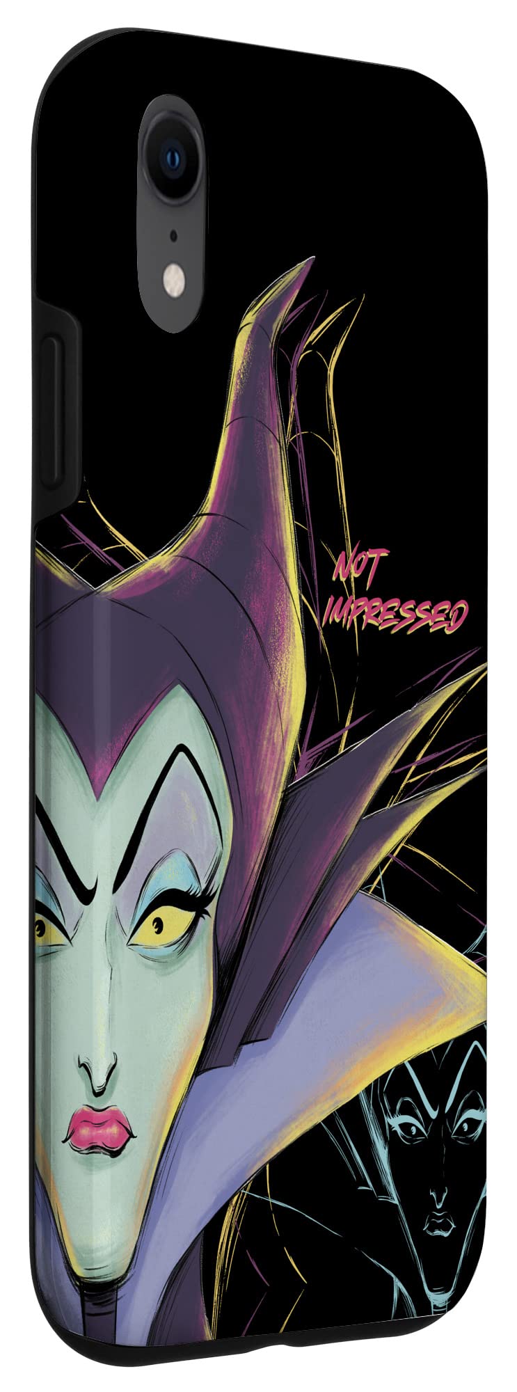 Custodia per iPhone XR Disney Villains Malefica non impressionato Halloween