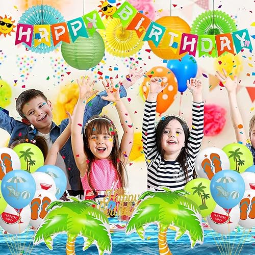 Miniatura 7 de Suministros de fiesta de flamenco, decoraciones de cumpleaños de flamenco, carteles de feliz cumpleaños, faroles de papel, globos para decoraciones