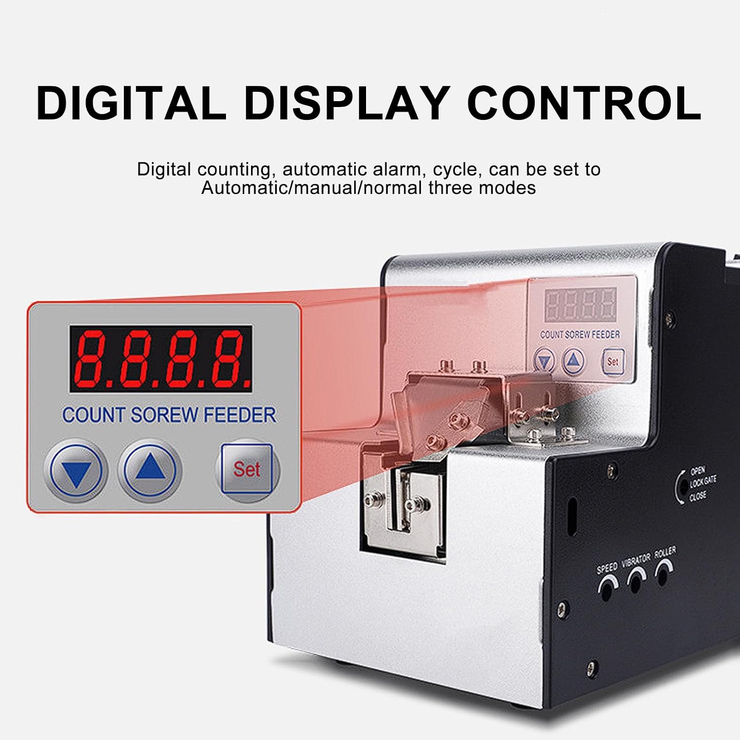 Screw Arranging Machine, Automatic Screw Feeder Machine, with LCD Display, Screw Counting Machine, for Industry
