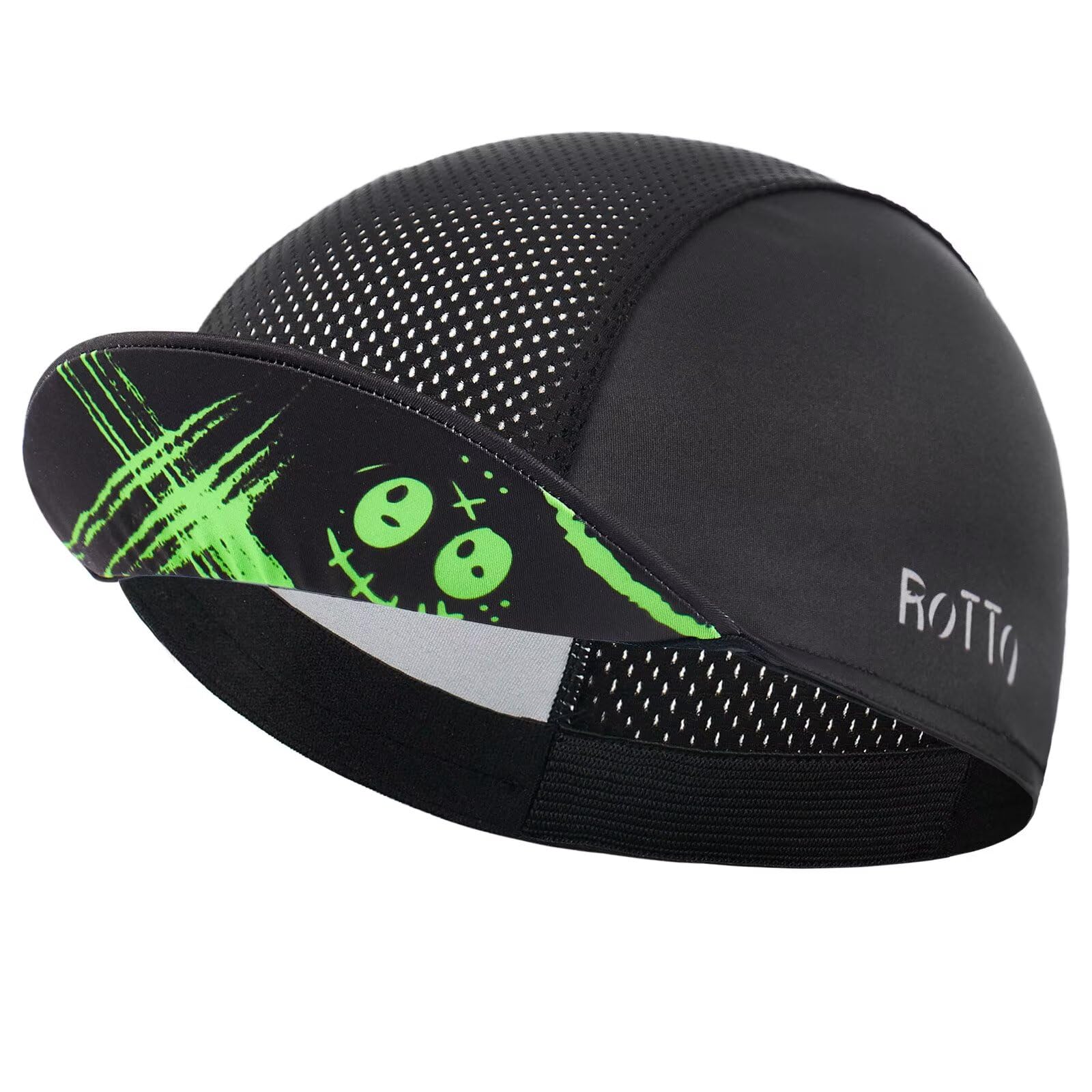 ROTTO Fahrradmütze für den Sommer Leichtgewichtige Radsportmütze mit Visor | kühlende Helmkappen mit Sonnenschirm Visor,Atmungsaktiv, Schweißabsorbierend
