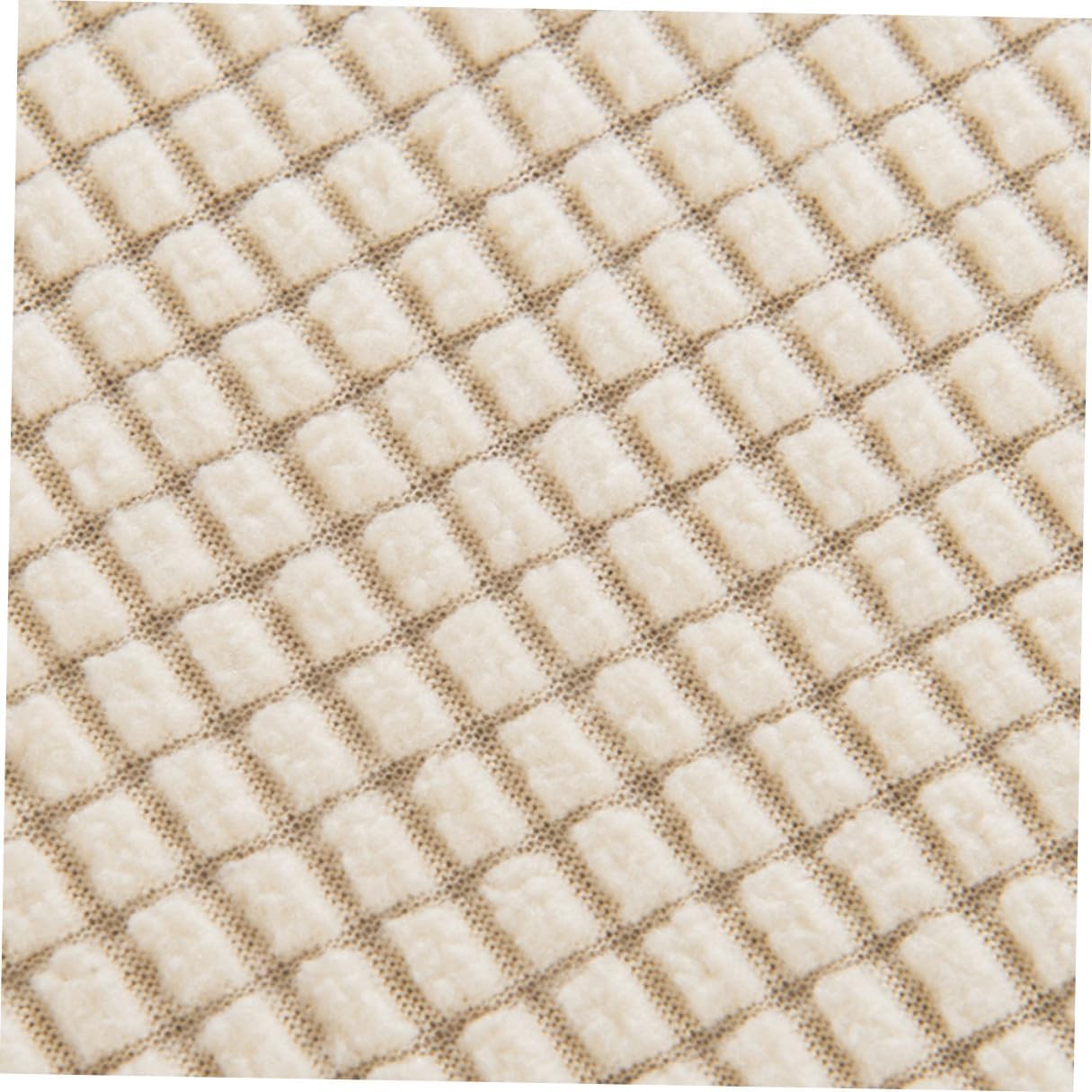 Cabilock 6pcs Beige Stretchy Dining Chair Covers Elastic Polyester Full Seat Protective Slipcovers for Home Office Banquet Chairs Removable Washable Case