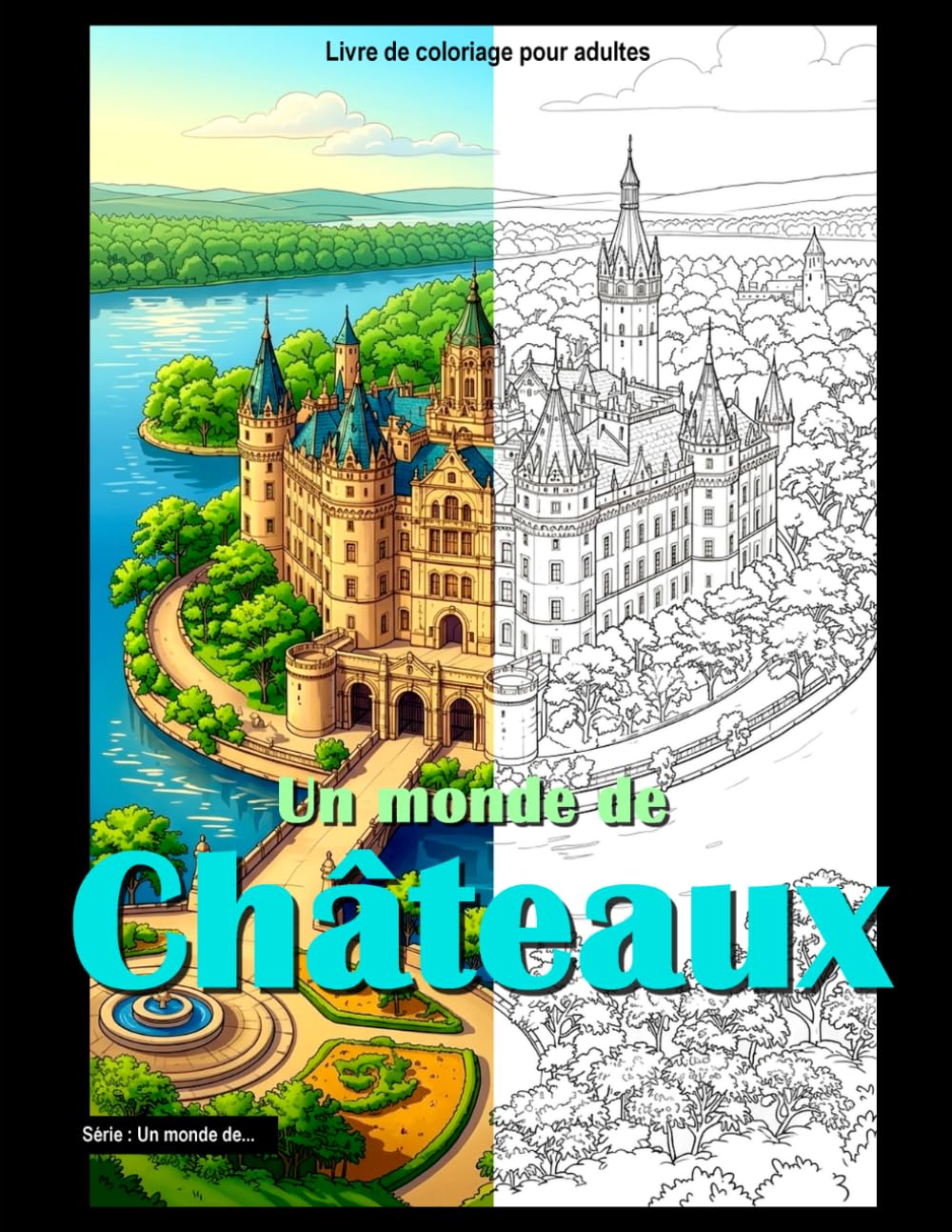 Un monde de châteaux: Livre de coloriage pour adultes